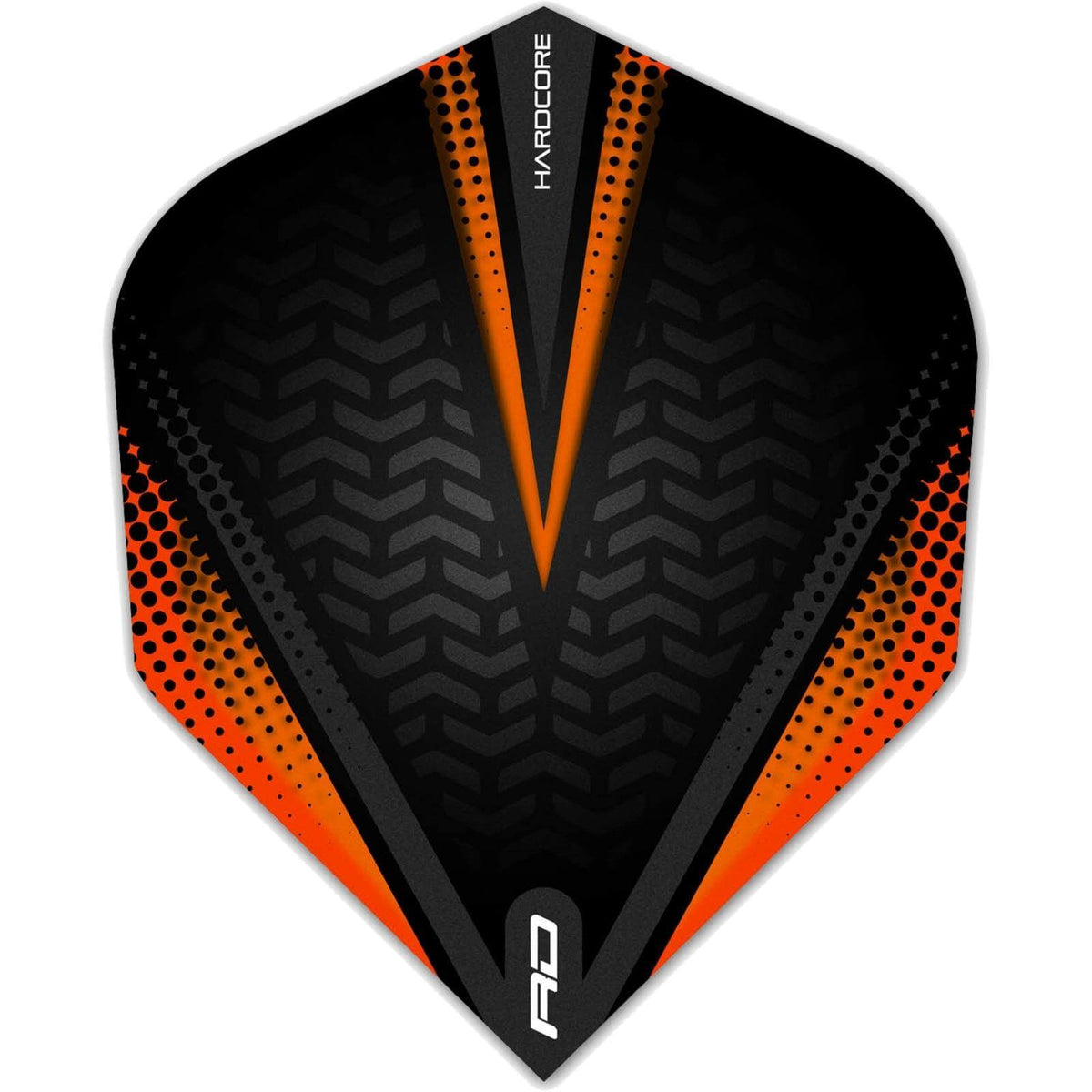 Dart Flights - Red Dragon - Hardcore Radical - Big Wing Dart Flights Orange