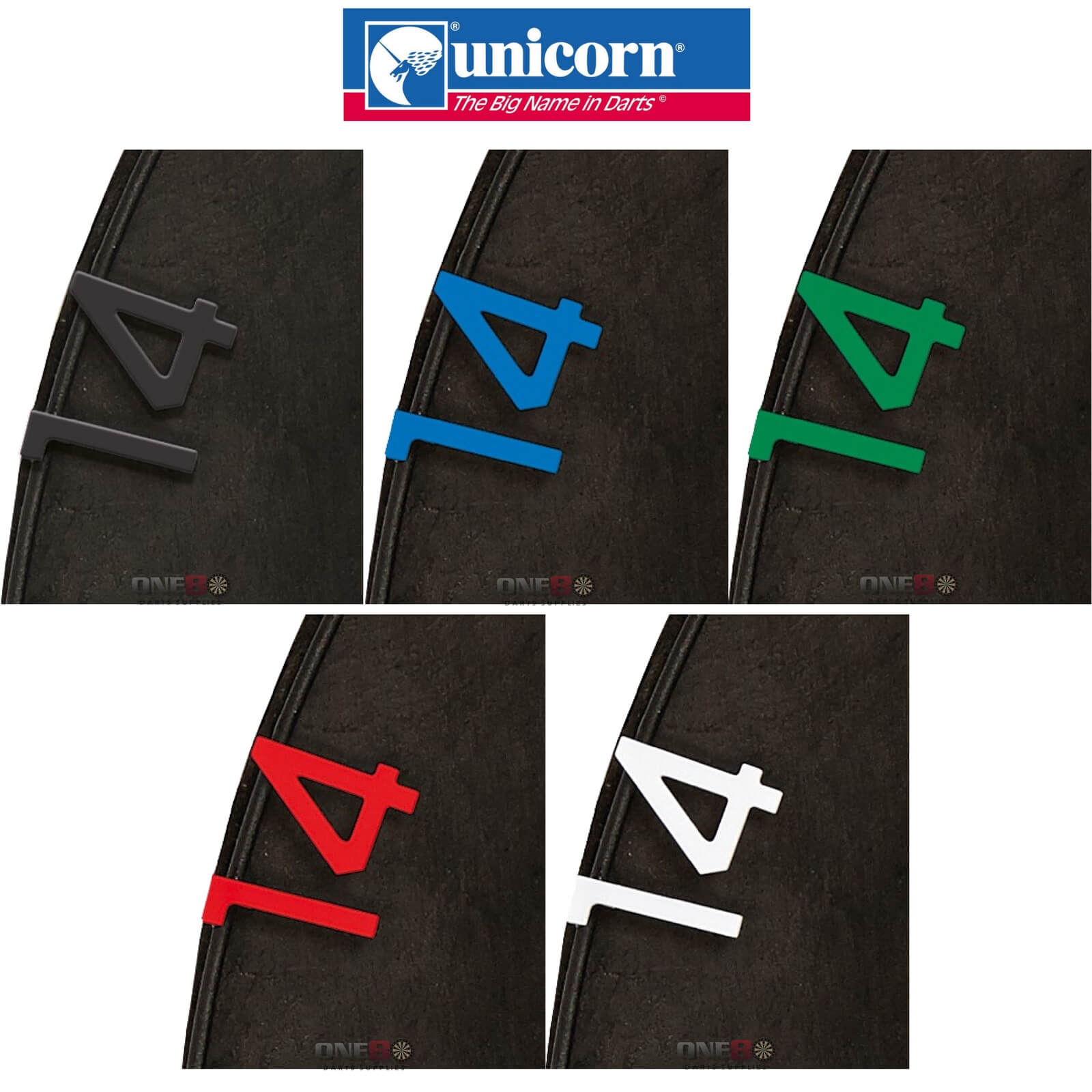 Dartboard Accessories - Unicorn - Eclipse HD2 Dartboard Spare Number Set - 1 to 20 