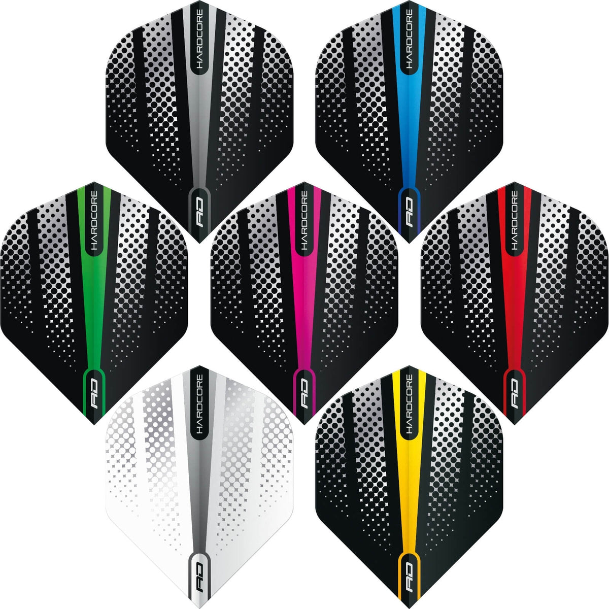 Dart Flights - Red Dragon - Hardcore Flash - Big Wing Dart Flights 