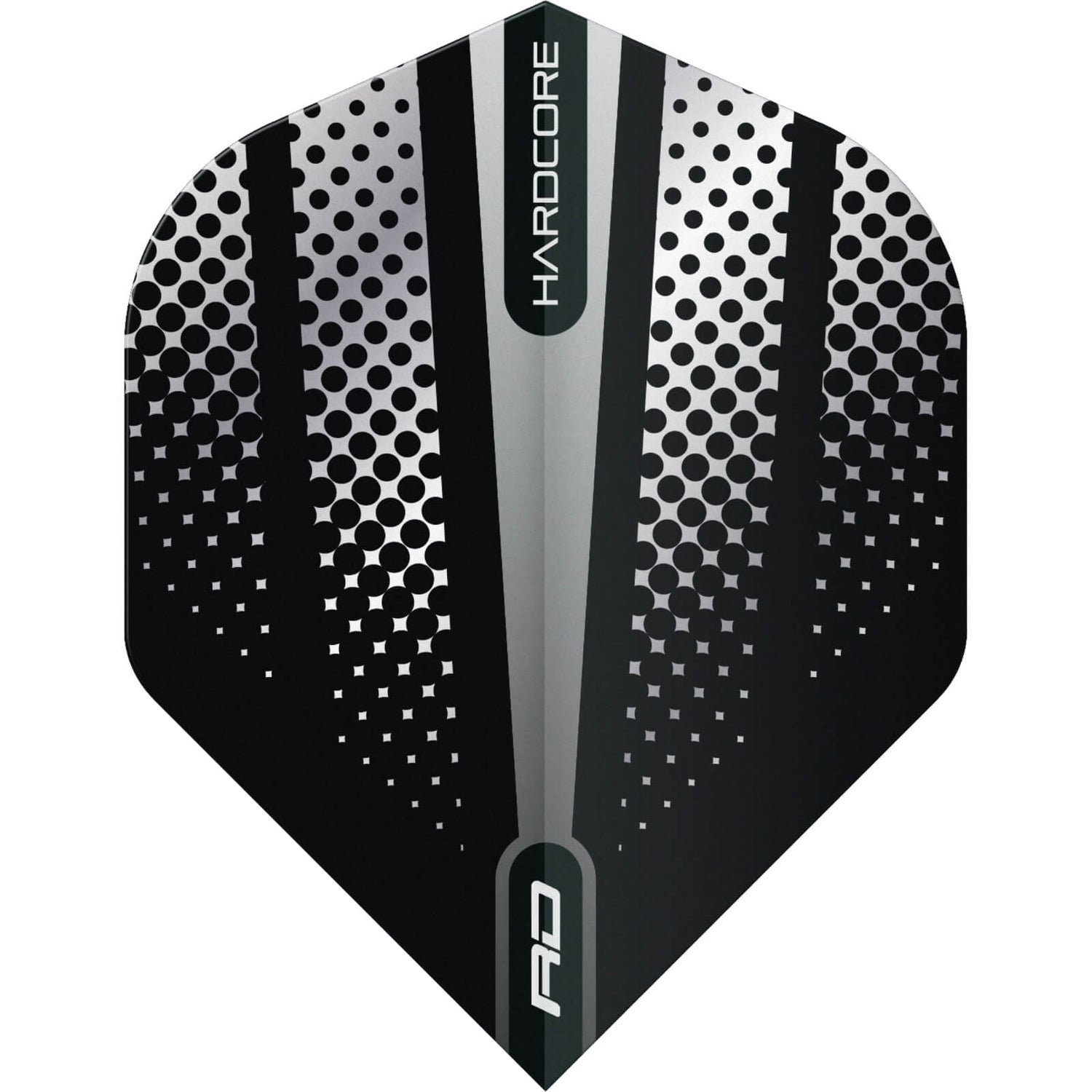 Red Dragon - Hardcore Flash - Big Wing Dart Flights - Black
