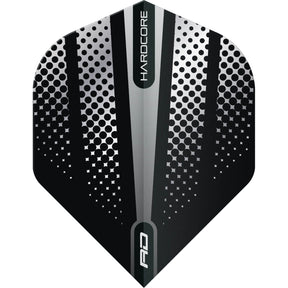 Red Dragon - Hardcore Flash - Big Wing Dart Flights - Black