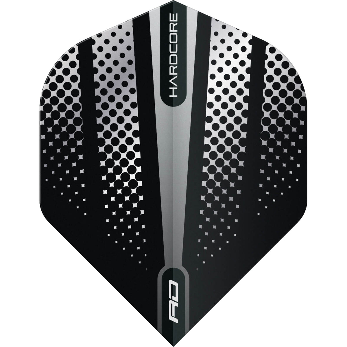 Dart Flights - Red Dragon - Hardcore Flash - Big Wing Dart Flights Black