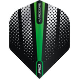 Red Dragon - Hardcore Flash - Big Wing Dart Flights - Green