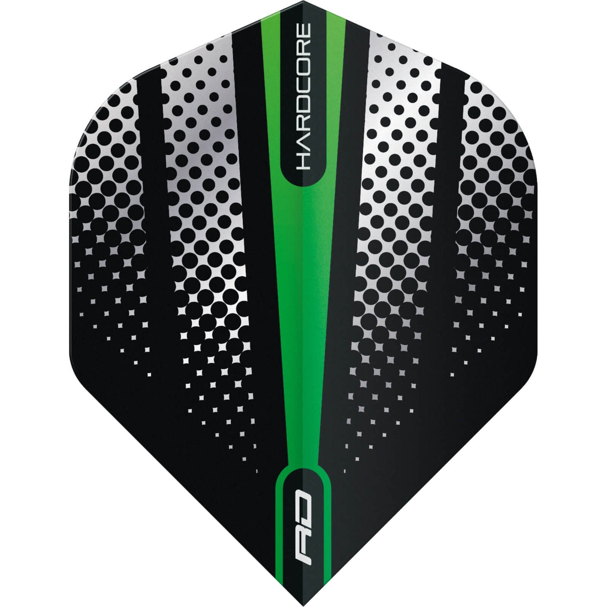 Dart Flights - Red Dragon - Hardcore Flash - Big Wing Dart Flights Green