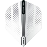Red Dragon - Hardcore Flash - Big Wing Dart Flights - White