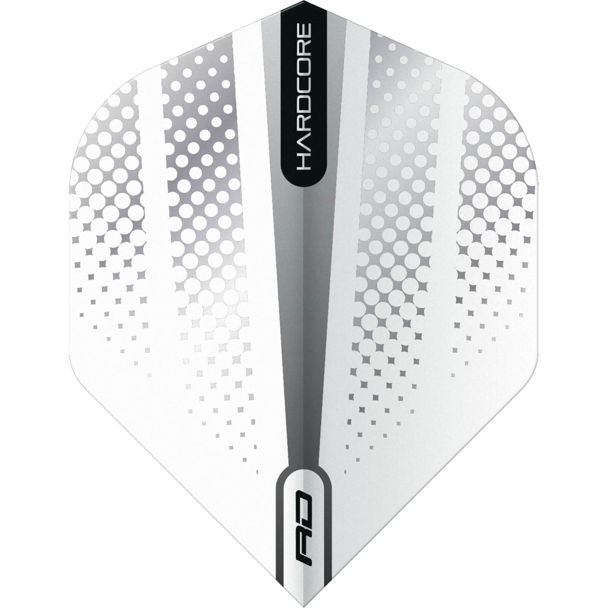 Dart Flights - Red Dragon - Hardcore Flash - Big Wing Dart Flights White