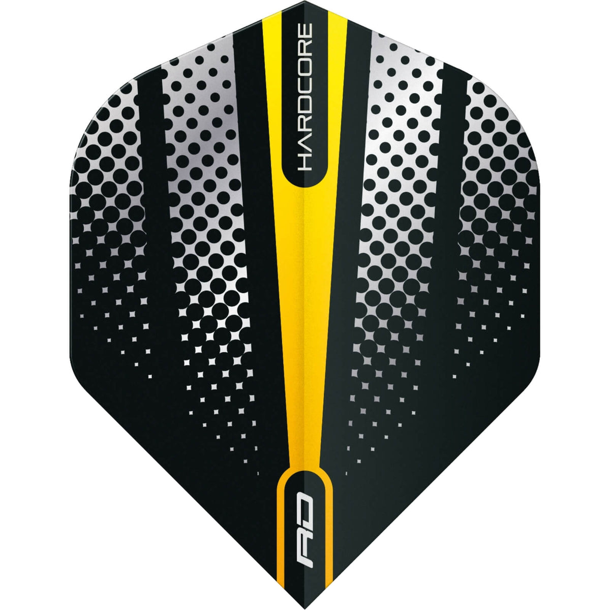 Dart Flights - Red Dragon - Hardcore Flash - Big Wing Dart Flights Yellow