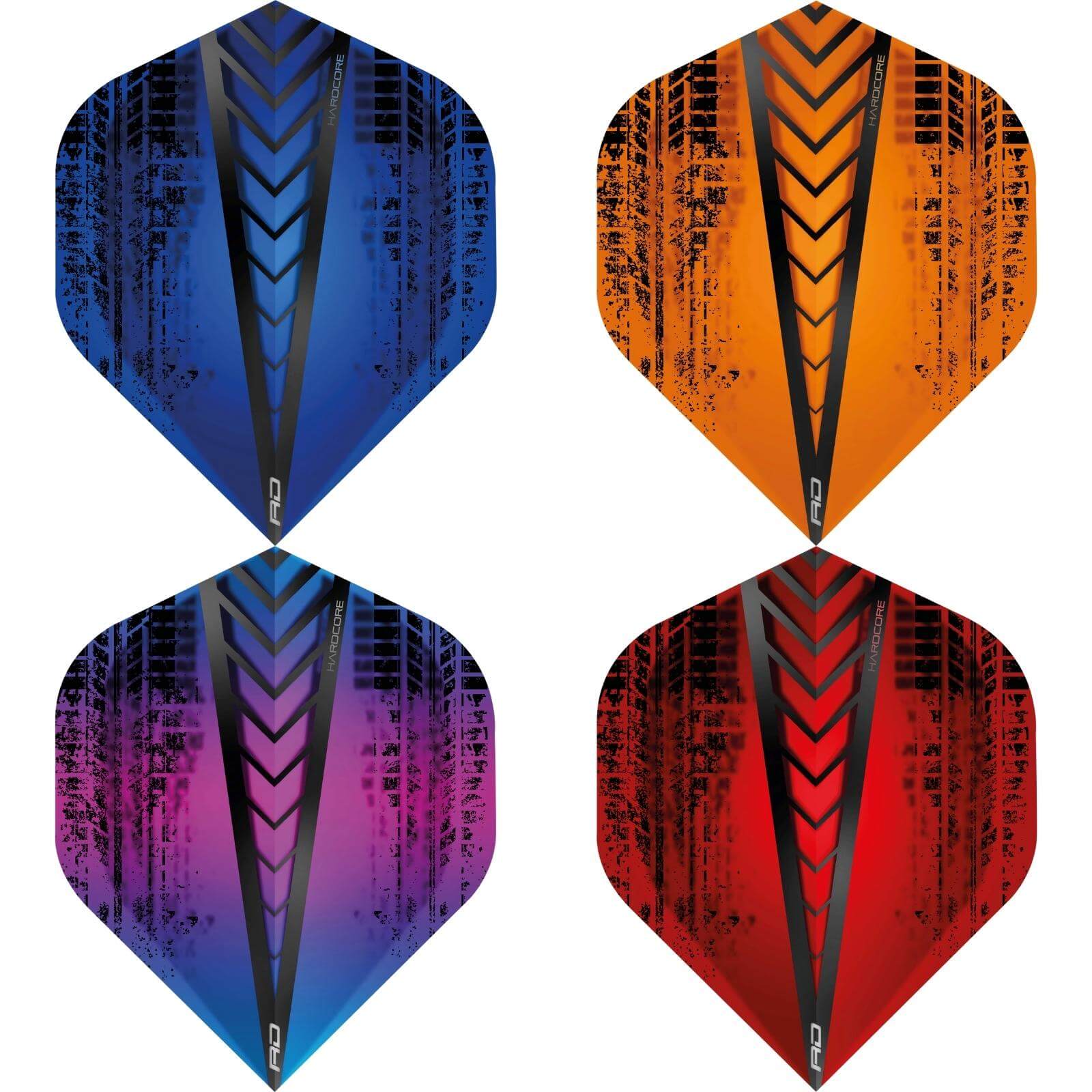 Dart Flights - Red Dragon - Hardcore Radical - Big Wing Dart Flights 
