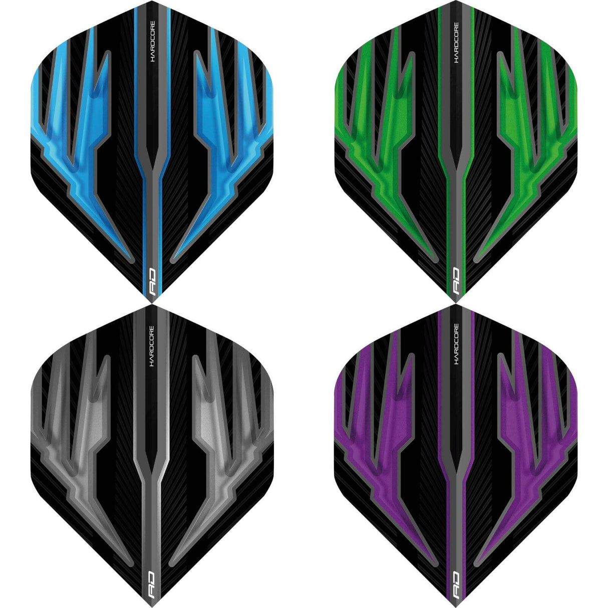 Red Dragon - Hardcore Radical Black - Big Wing Dart Flights -