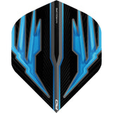 Red Dragon - Hardcore Radical Black - Big Wing Dart Flights - Blue