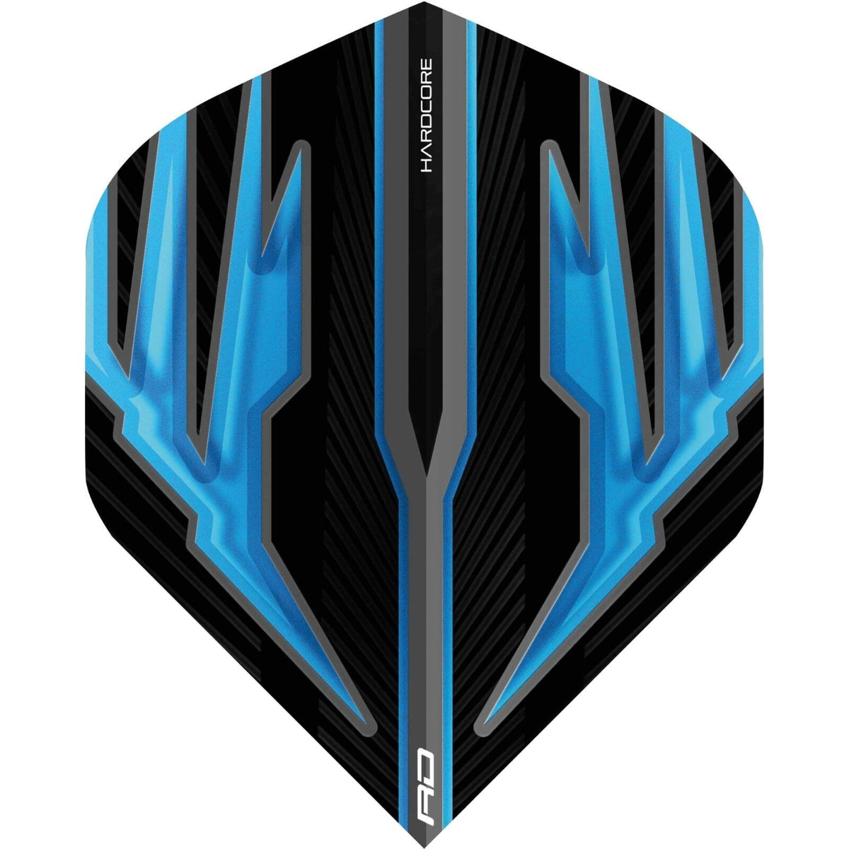 Dart Flights - Red Dragon - Hardcore Radical Black - Big Wing Dart Flights Blue