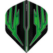 Red Dragon - Hardcore Radical Black - Big Wing Dart Flights - Green