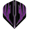 Red Dragon - Hardcore Radical Black - Big Wing Dart Flights - Purple