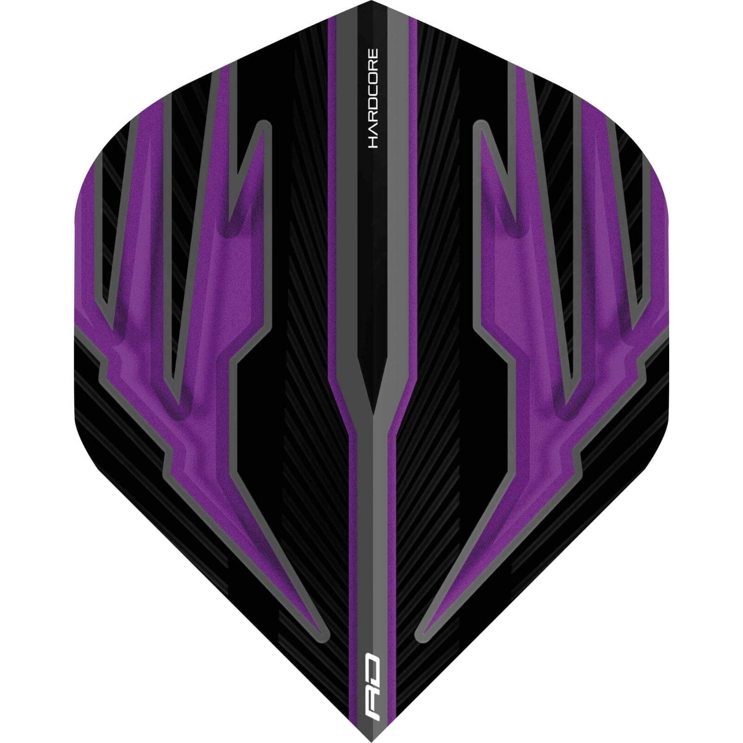 Red Dragon - Hardcore Radical Black - Big Wing Dart Flights - Purple