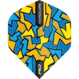 Red Dragon - Hardcore Radical - Big Wing Dart Flights - Blue Crackle