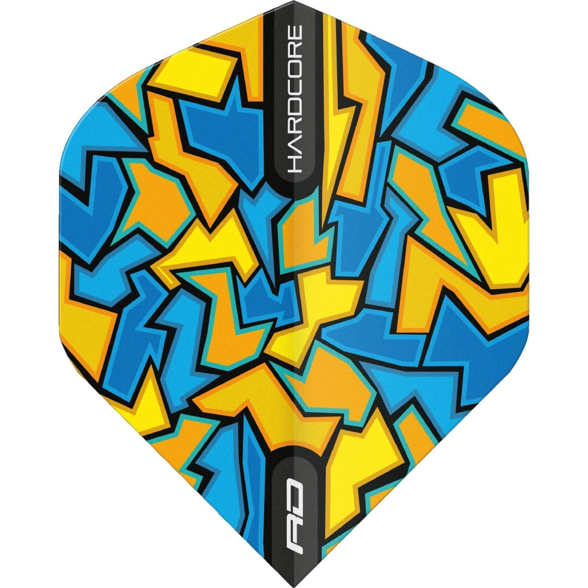 Dart Flights - Red Dragon - Hardcore Radical - Big Wing Dart Flights Blue Crackle