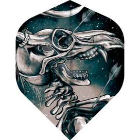 Designa - Horror Show - Big Wing Dart Flights - Deer Skull