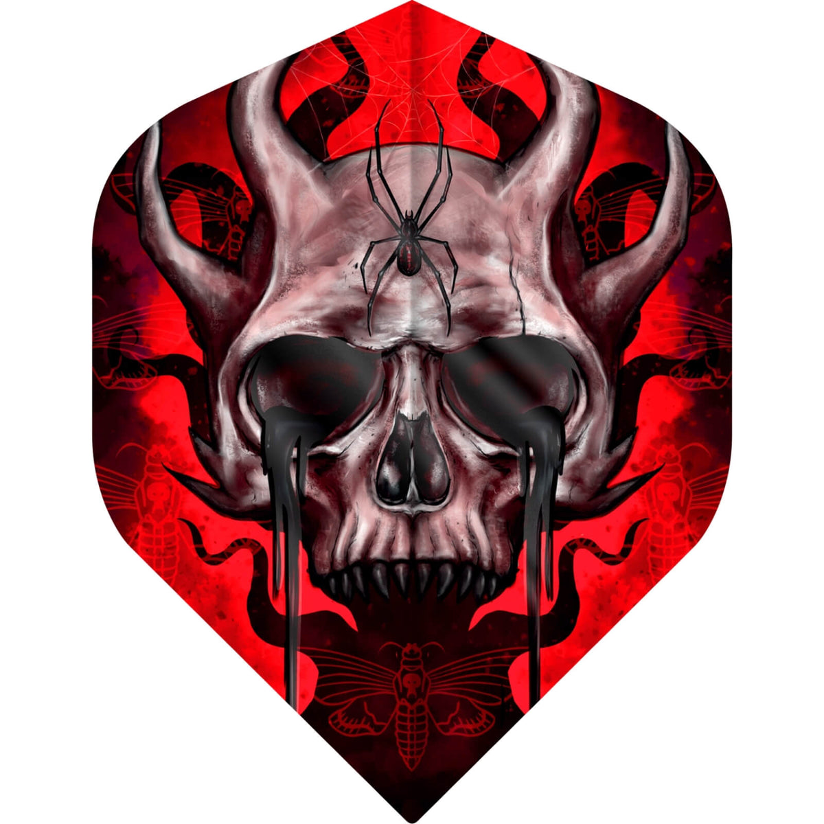 Dart Flights - Designa - Horror Show - Big Wing Dart Flights Horned Skull