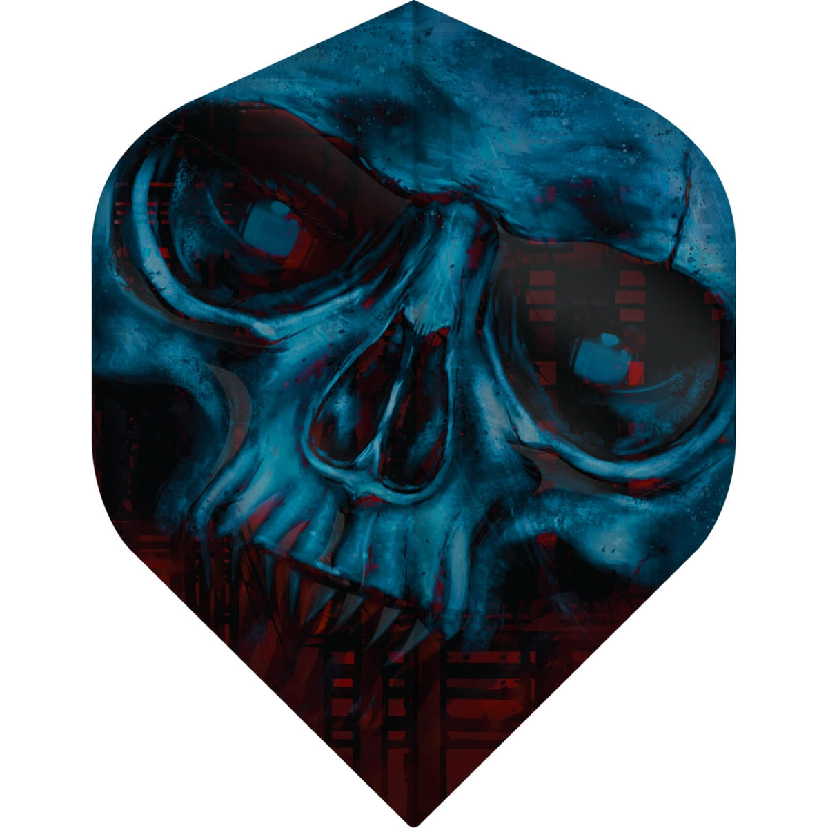 Dart Flights - Designa - Horror Show - Big Wing Dart Flights Zombie Skull