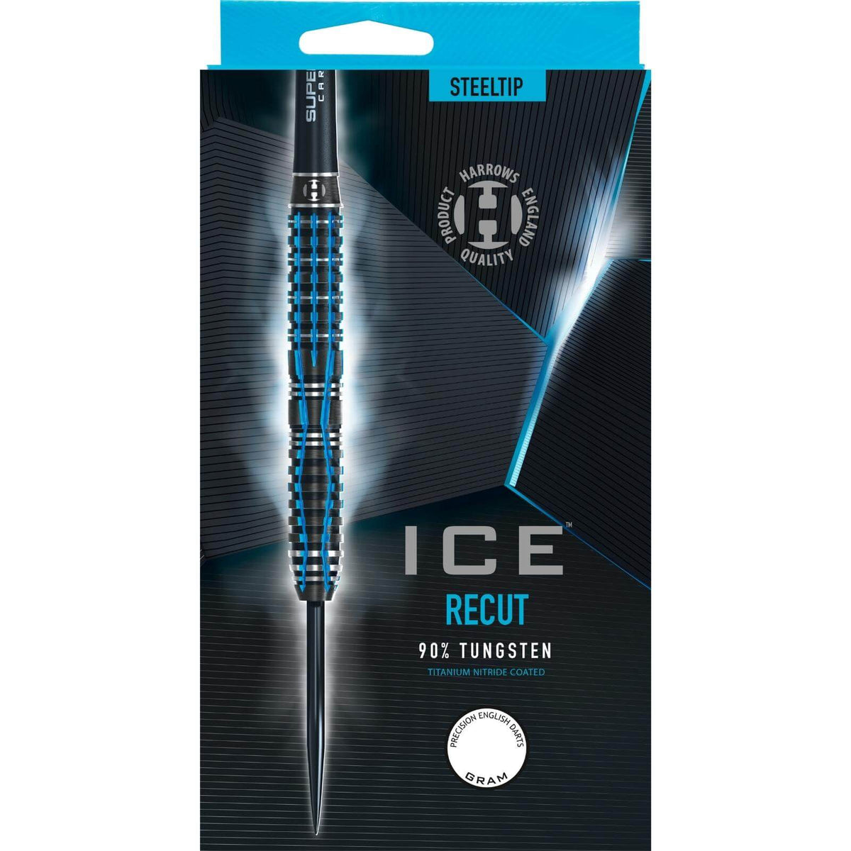 Darts - Harrows - ICE Recut Darts - Steel Tip - 90% Tungsten - 21g 22g 23g 24g 25g 26g 