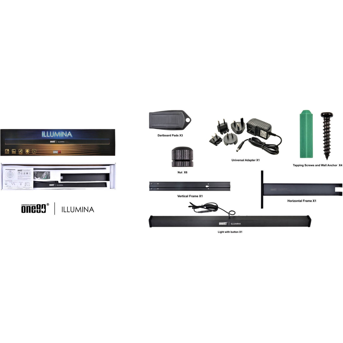 Dartboard Accessories - One80 - Illumina Dartboard Light 