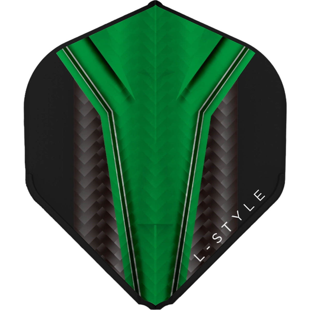 Dart Flights - L-Style - EZ Inception Series - Big Wing (L1) Dart Flights Green