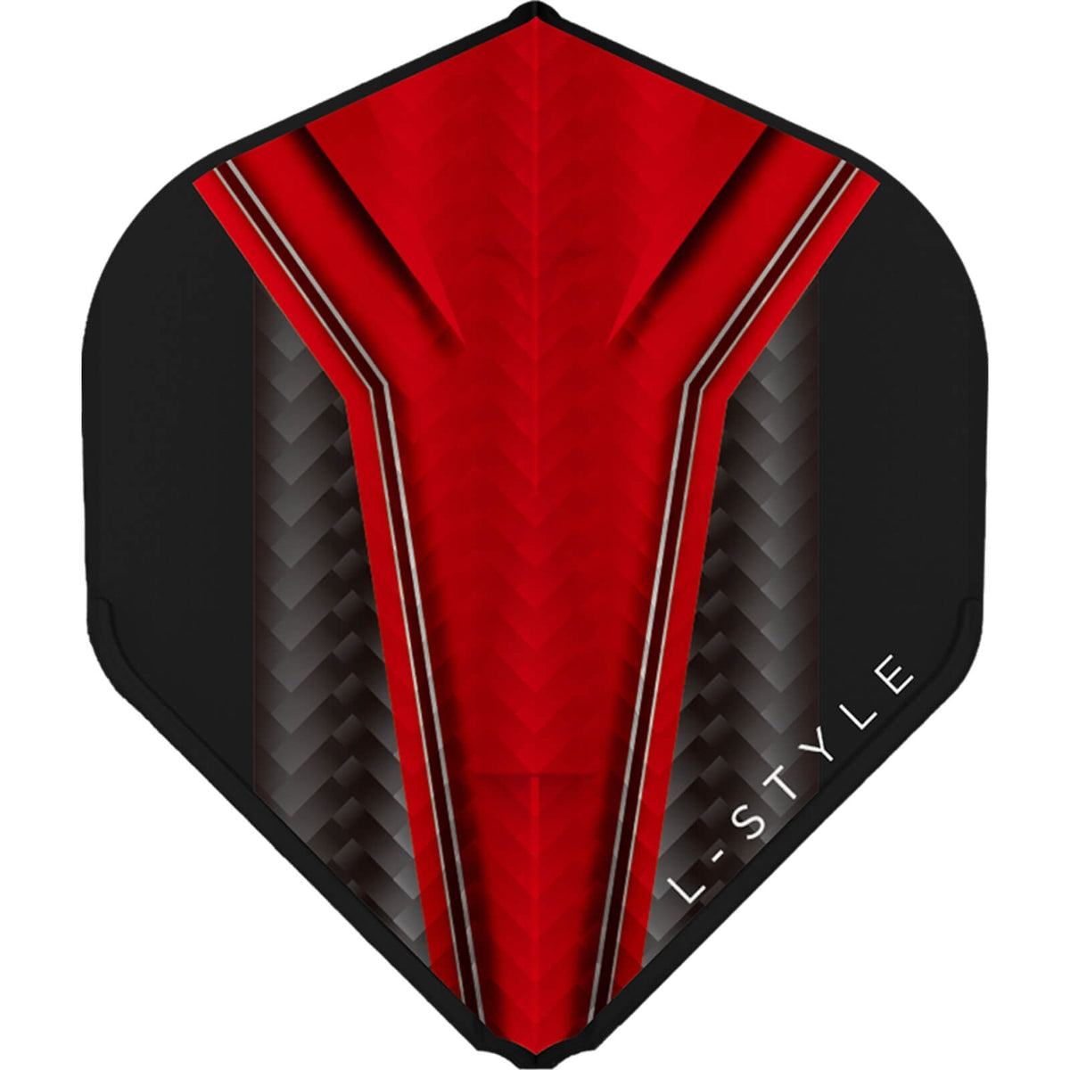 Dart Flights - L-Style - EZ Inception Series - Big Wing (L1) Dart Flights Red