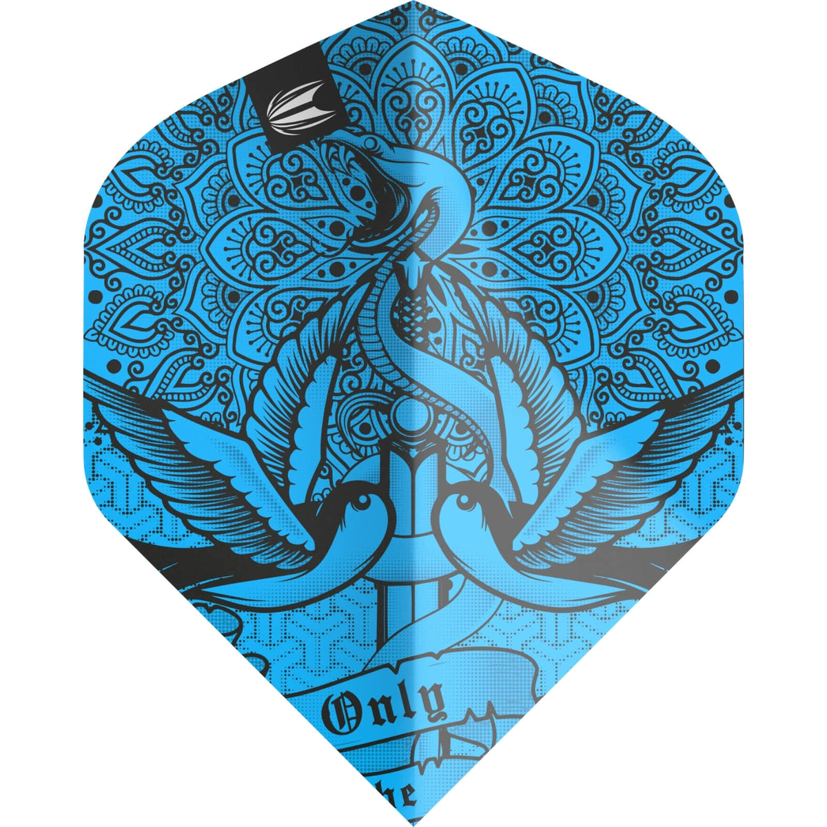 Dart Flights - Target - Ink - Big Wing Dart Flights Blue