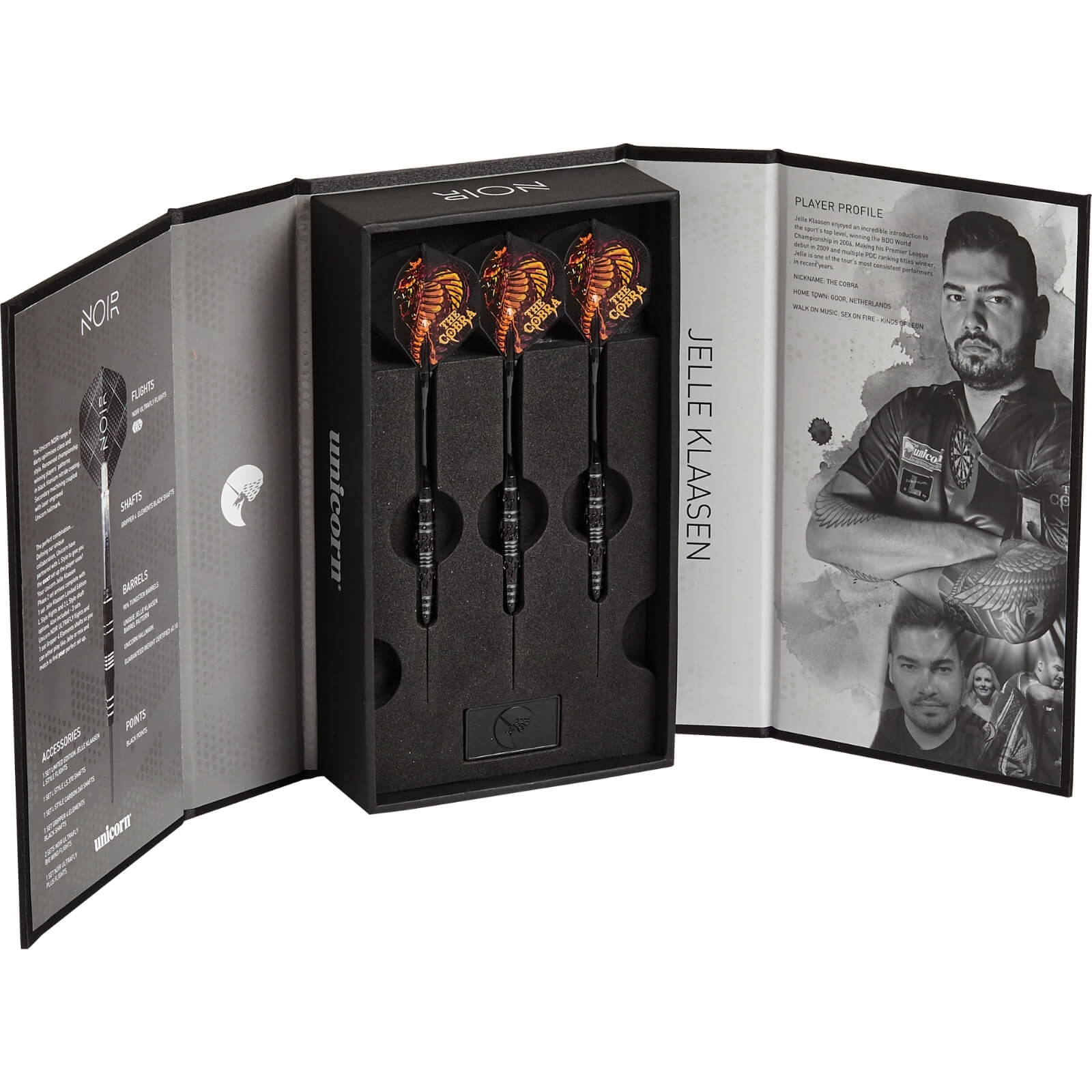 Unicorn Jelle Klaasen Noir Darts For Sale | 20g 22g 24g | Avid Darts