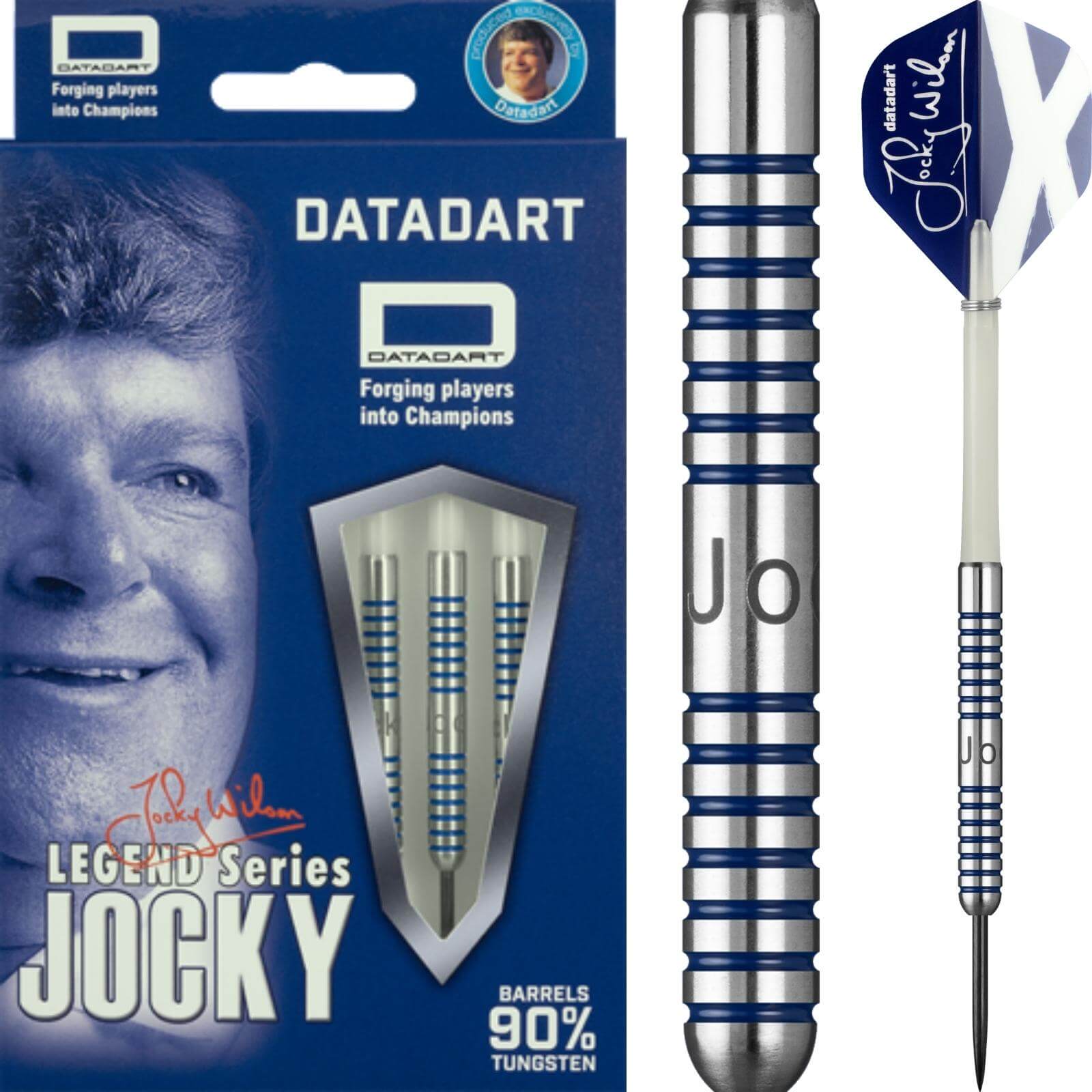 Darts - Datadart - Jocky Wilson Original Darts - Steel Tip - 90% Tungsten - 20g 22g 24g 26g 28g 