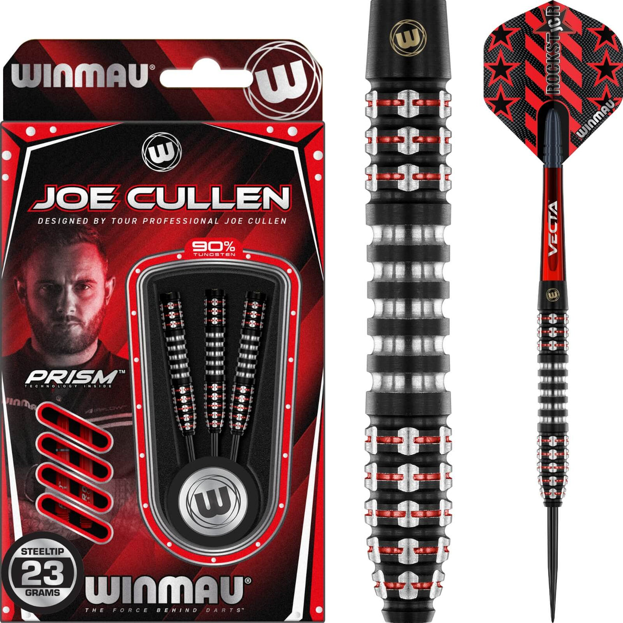 Winmau - Joe Cullen Ignition Series Darts - 90% Tungsten - 21g 23g -