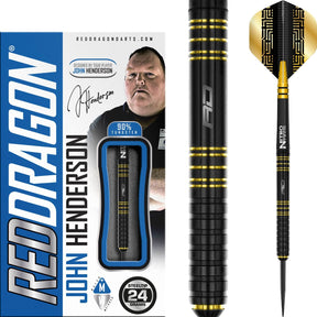 Red Dragon - John Henderson Darts - 90% Tungsten - 24g -