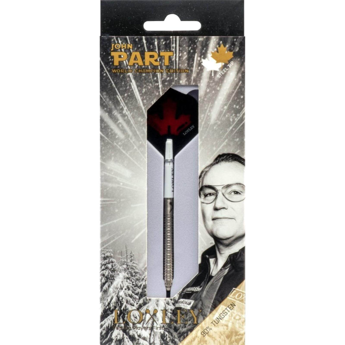 Darts - Loxley - John Part Darts - Steel Tip - 90% Tungsten - 22g 24g 26g 
