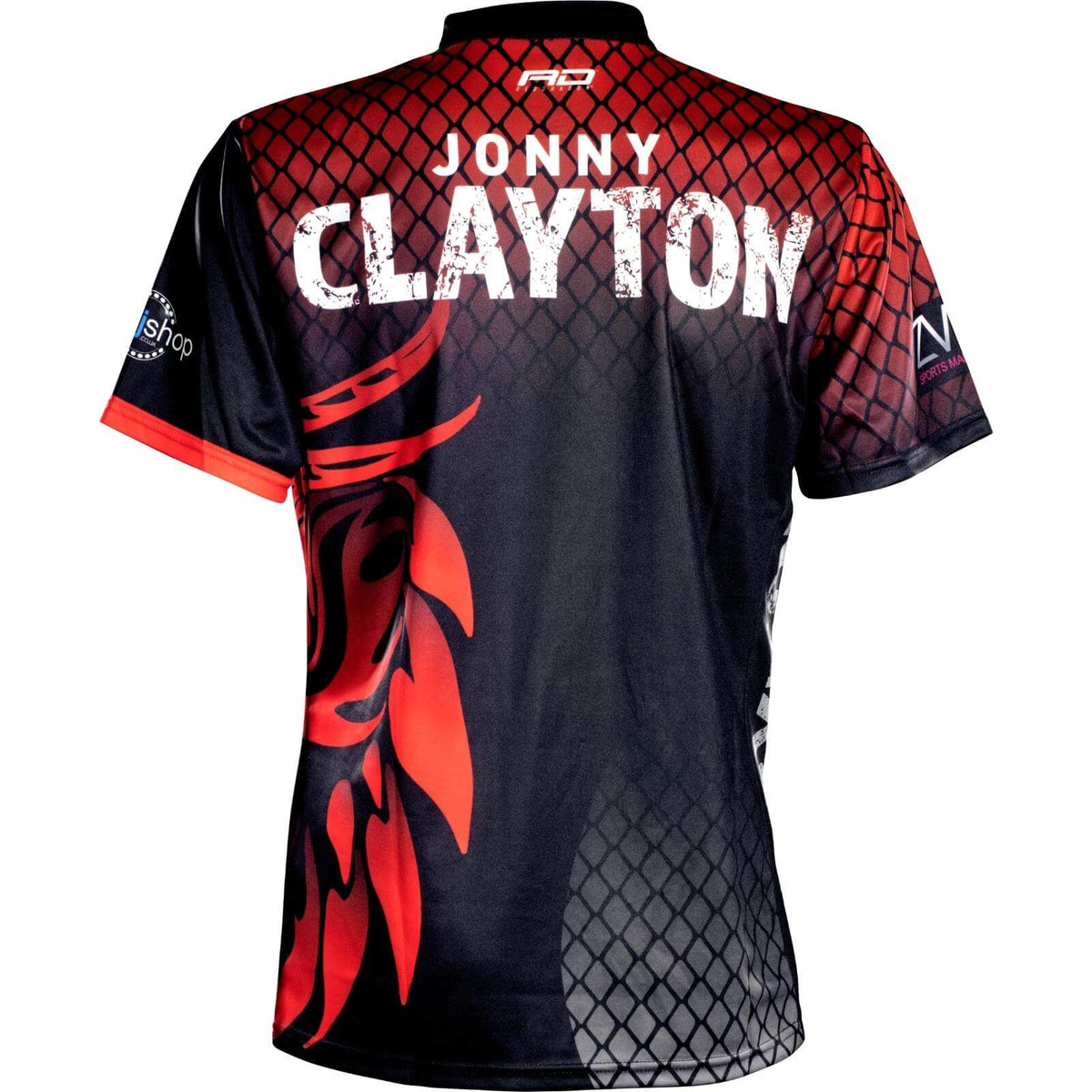 Dart Shirts - Red Dragon - Jonny Clayton Tour Polo - S to 3XL 
