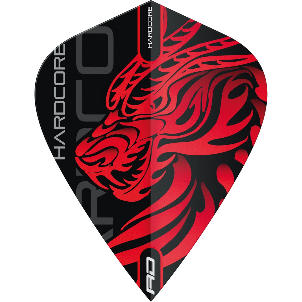 Dart Flights - Red Dragon - Hardcore Jonny Clayton - Kite Dart Flights Red