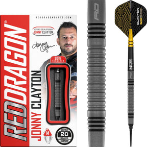 Red Dragon - Jonny Clayton Oxide Darts - Soft Tip - 90% Tungsten - 20g -