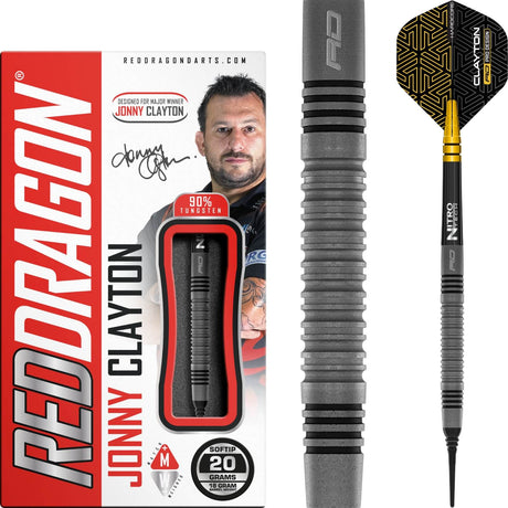 Red Dragon - Jonny Clayton Oxide Darts - Soft Tip - 90% Tungsten - 20g -