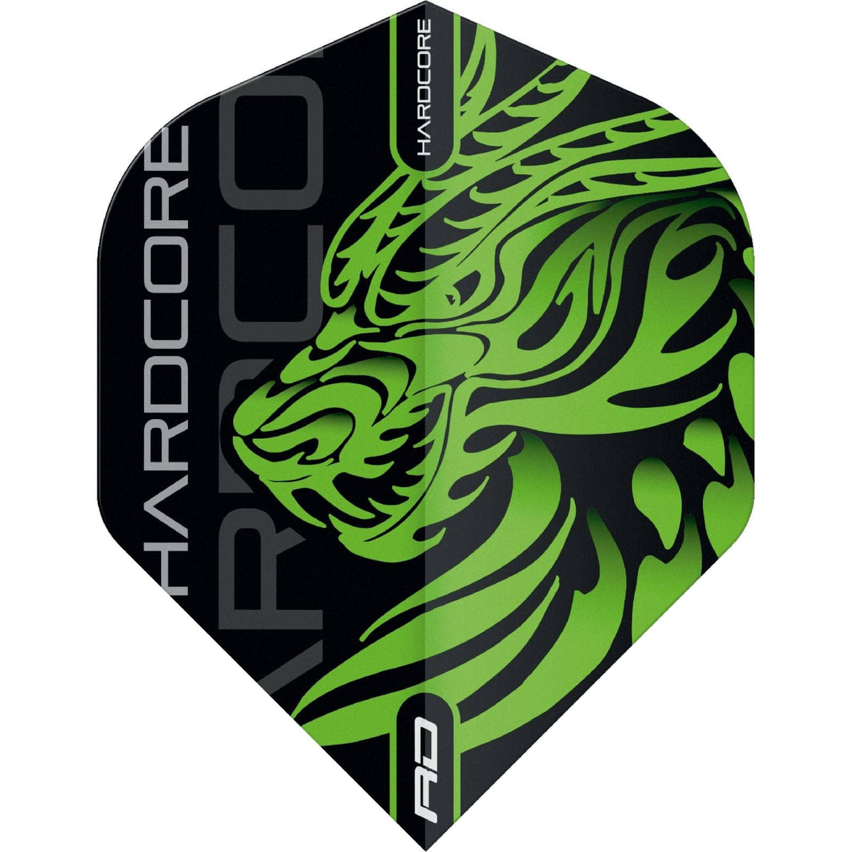 Dart Flights - Red Dragon - Hardcore Jonny Clayton - Big Wing Dart Flights Green