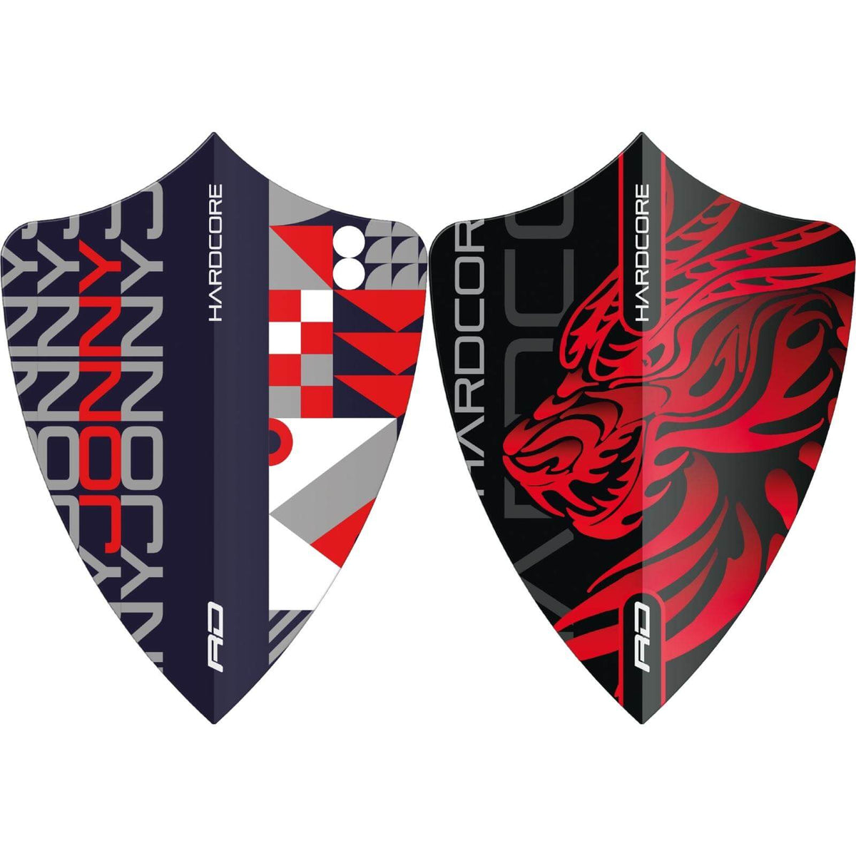 Dart Flights - Red Dragon - Hardcore Jonny Clayton Stack - Freestyle Dart Flights 