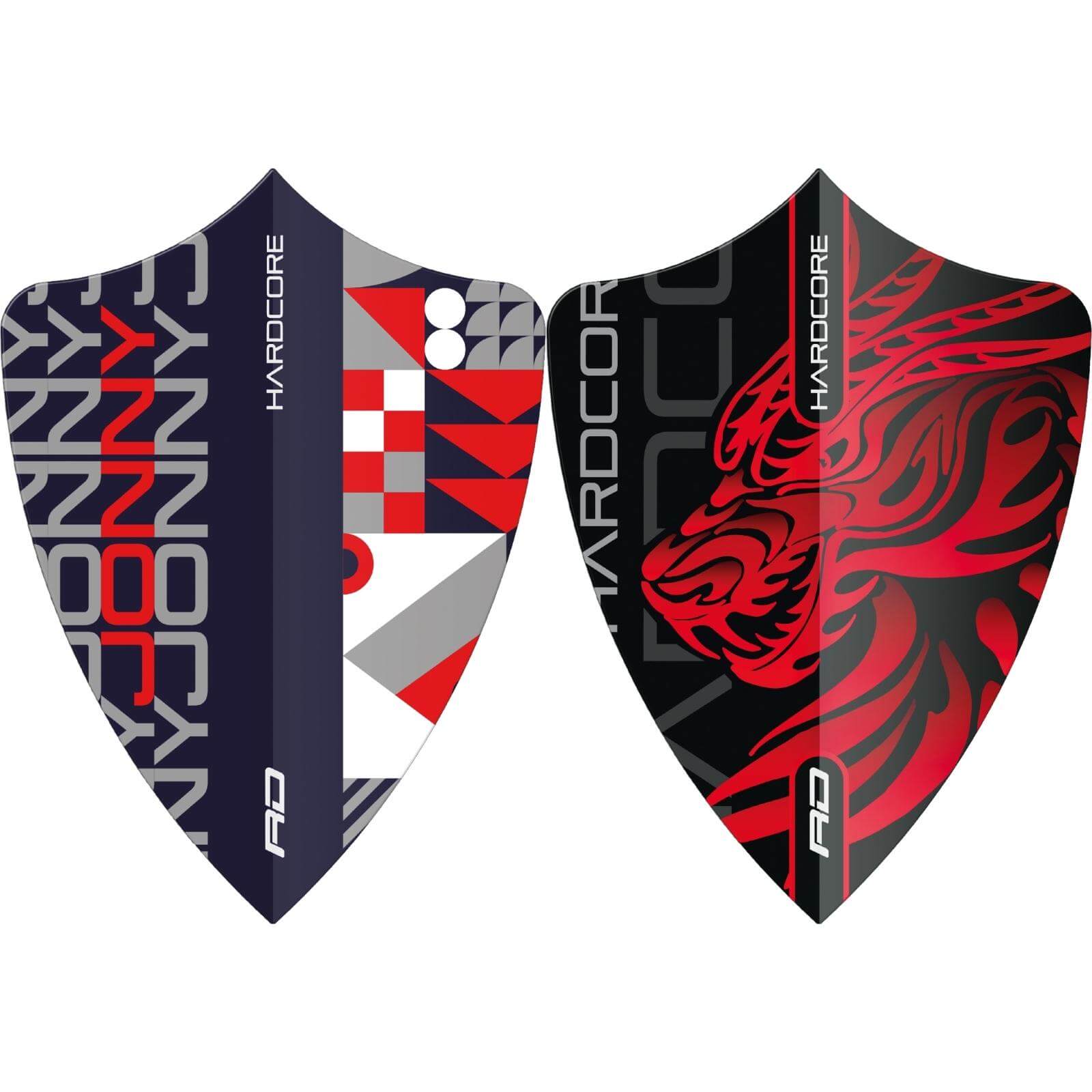 Dart Flights - Red Dragon - Hardcore Jonny Clayton Stack - Freestyle Dart Flights 