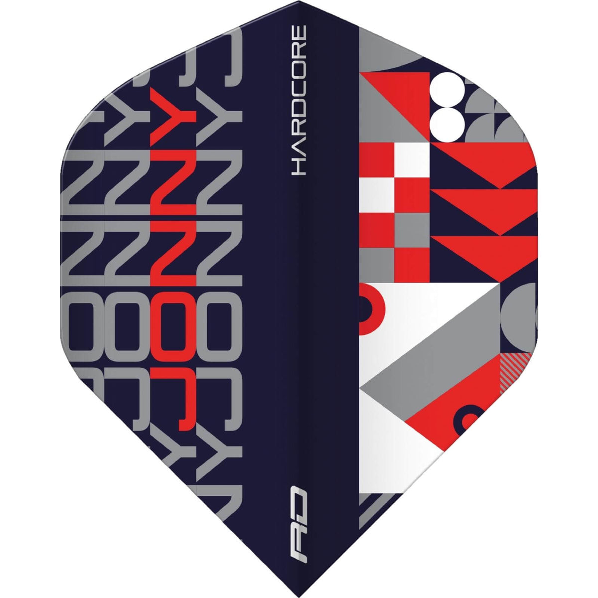 Dart Flights - Red Dragon - Hardcore Jonny Clayton Stack - Big Wing Dart Flights Black