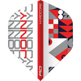 Red Dragon - Hardcore Jonny Clayton Stack - Big Wing Dart Flights - White
