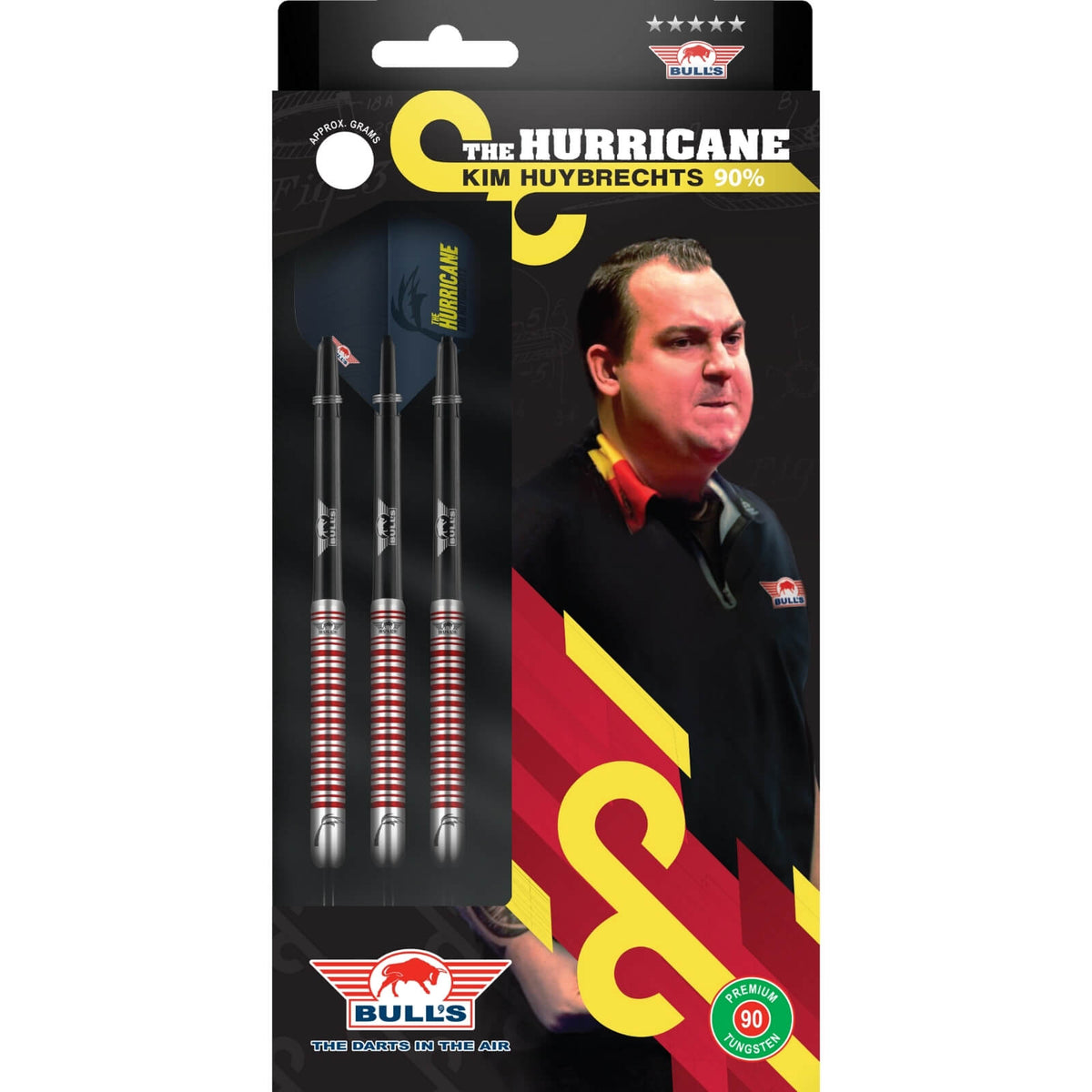 Darts - Bull&#39;s NL - Kim Huybrechts PCT Darts - Steel Tip - 90% Tungsten - 23g 24g 25g 