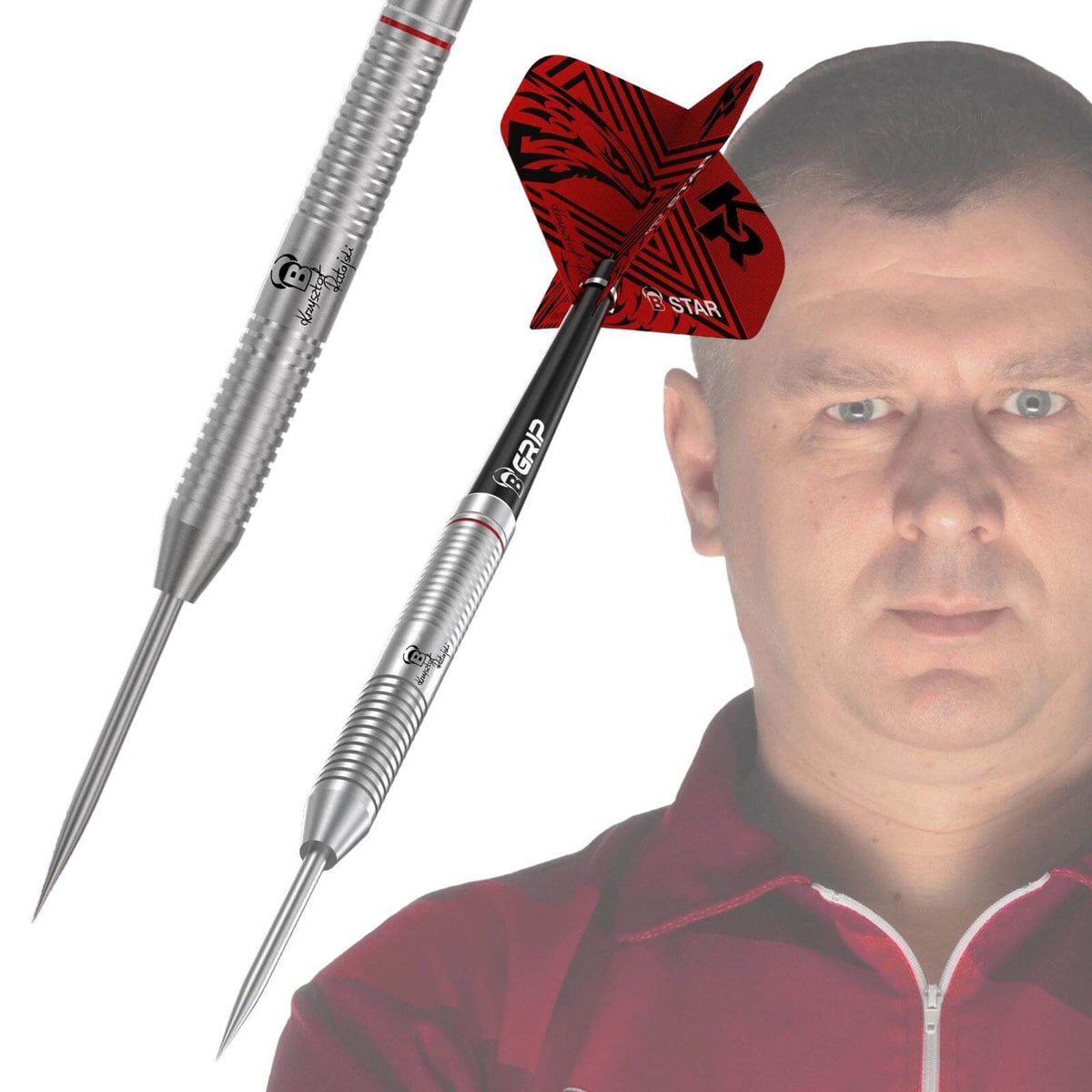 Darts - BULL&#39;S - Krzysztof Ratajski Scoremaster Darts - Steel Tip - 80% Tungsten - 22g 24g 