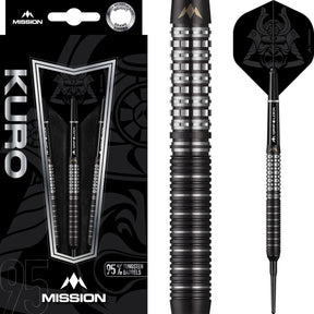 Mission - Kuro M1 Darts - Soft Tip - 95% Tungsten - 21g 23g -