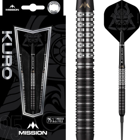 Mission - Kuro M1 Darts - Soft Tip - 95% Tungsten - 21g 23g -