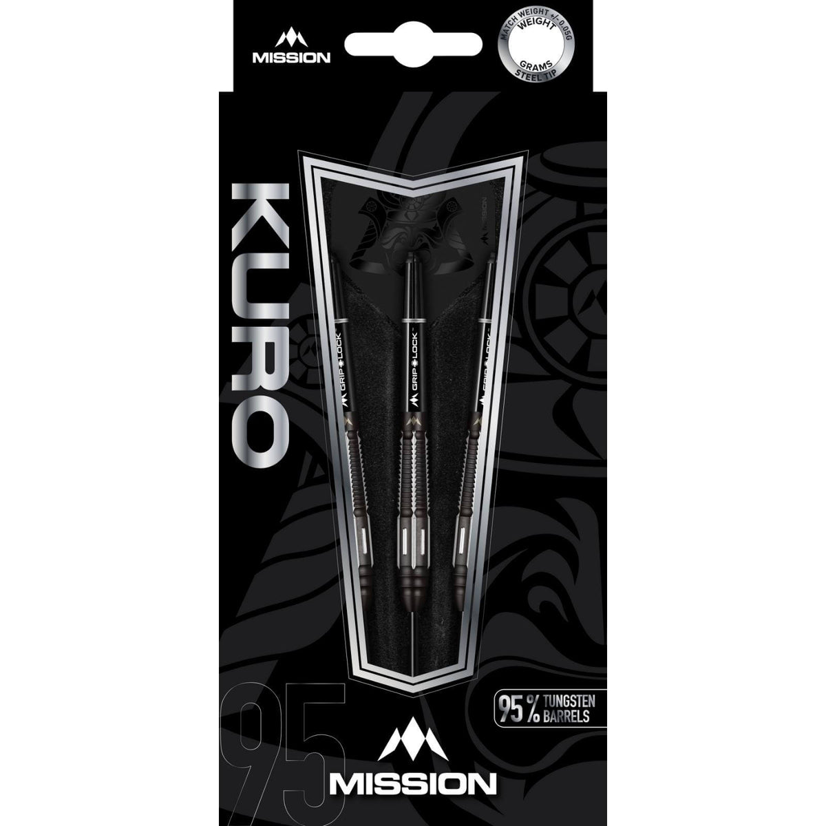 Darts - Mission - Kuro M4 Darts - Steel Tip - 95% Tungsten - 21g 23g 