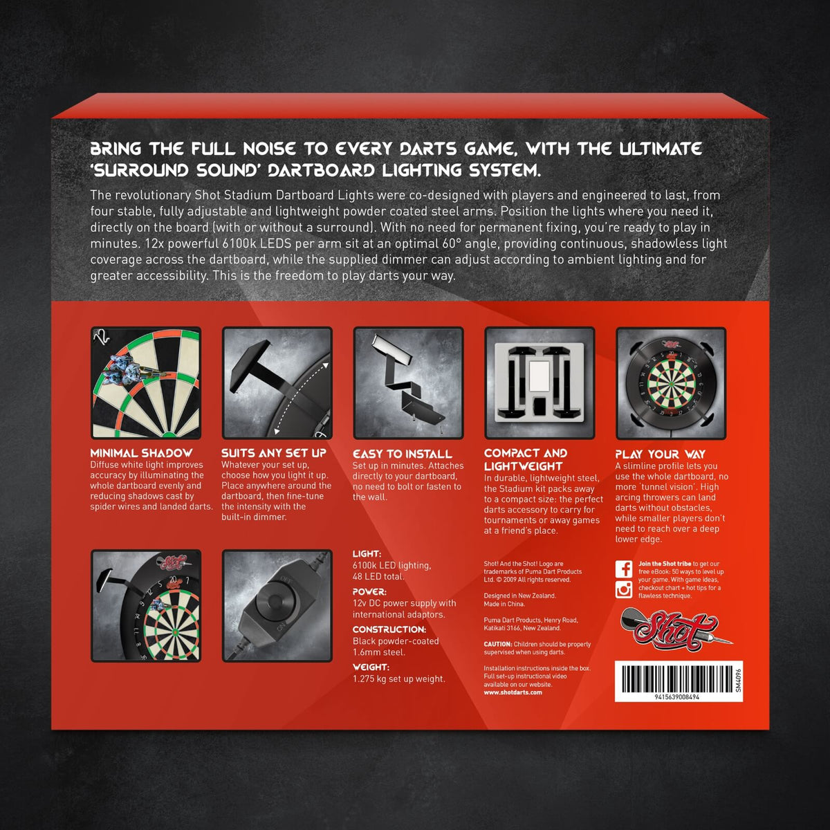 Dartboard Accessories - Shot - Stadium LED Dartboard Lights 