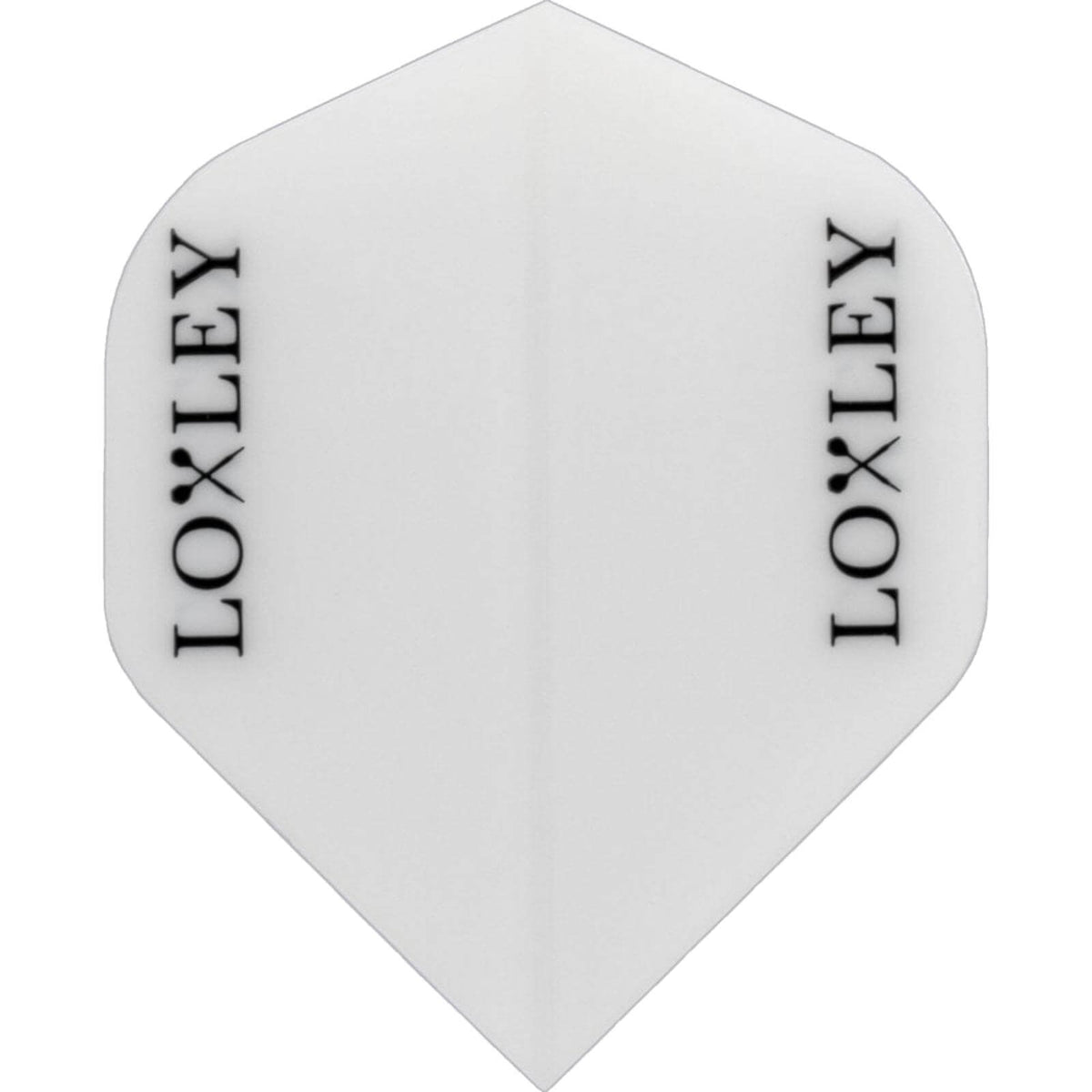 Dart Flights - Loxley - Logo - Big Wing Dart Flights White