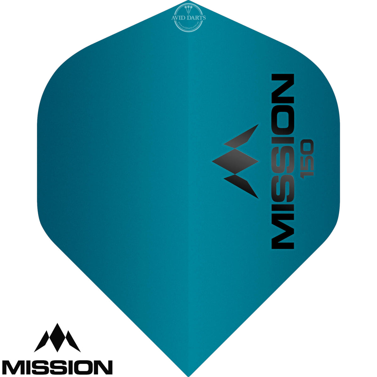 Dart Flights - Mission - Logo 150 - Big Wing Dart Flights Blue